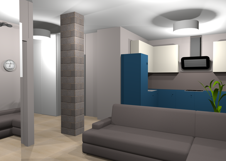 Однокомнатная квартира. Дизайн-проект.