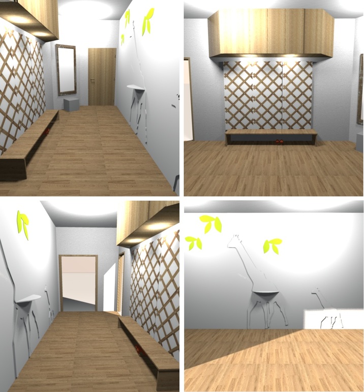 Проект прихожей для молодой пары