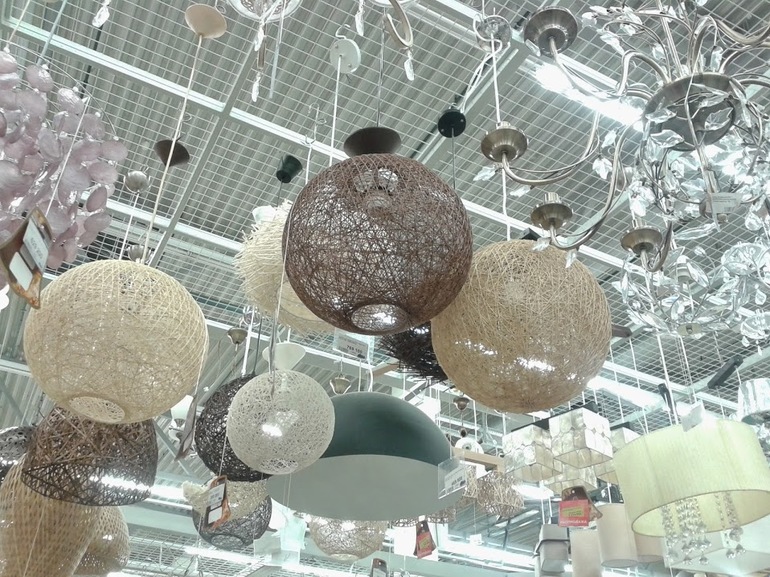 Светильники, натуральные.