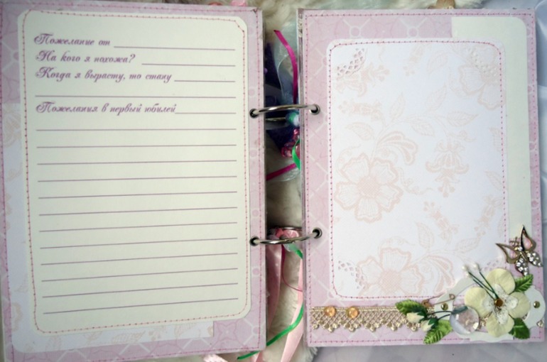 Альбом-книга пожеланий для Евангелины (часть заказа)