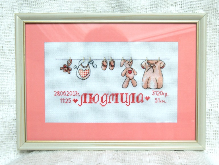 оформленные вышивки
