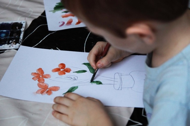 Рисунок акварелью