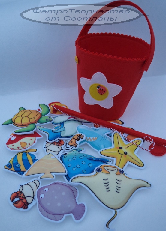 МК рыбалки из фетра.