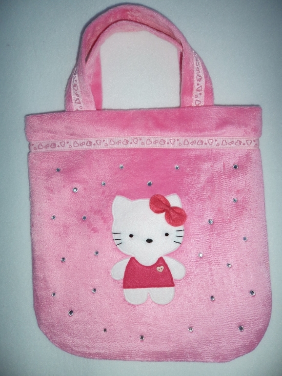 Детская сумочка с аппликацией из фетра.