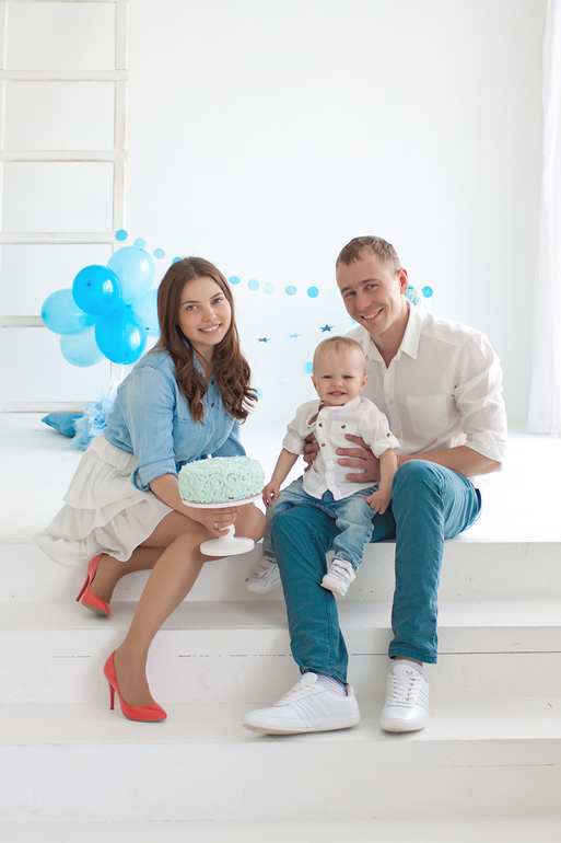 Фотосессия годовасия в фотостудии Счастье. фотограф Юлия Дементьева. Москва