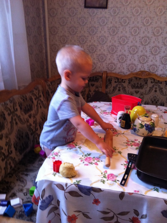 А мы сегодня делали печенье!