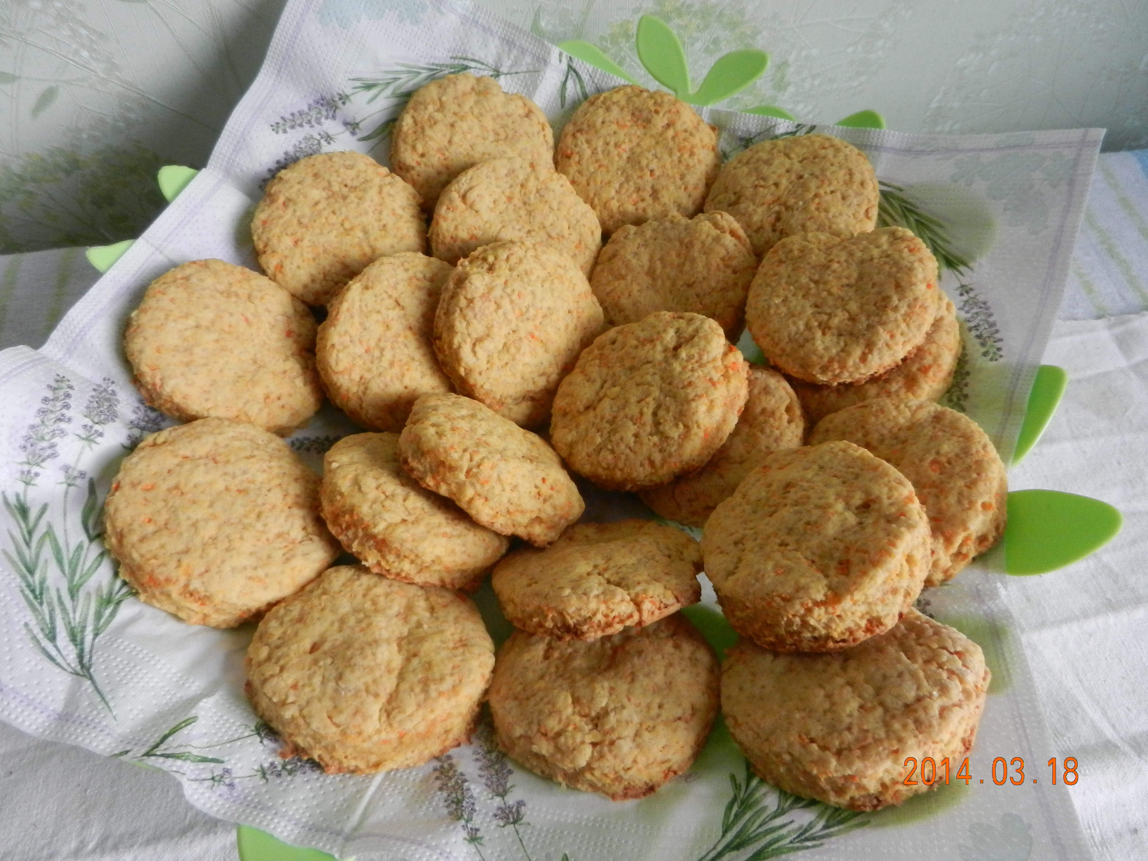 Морковные печеньки