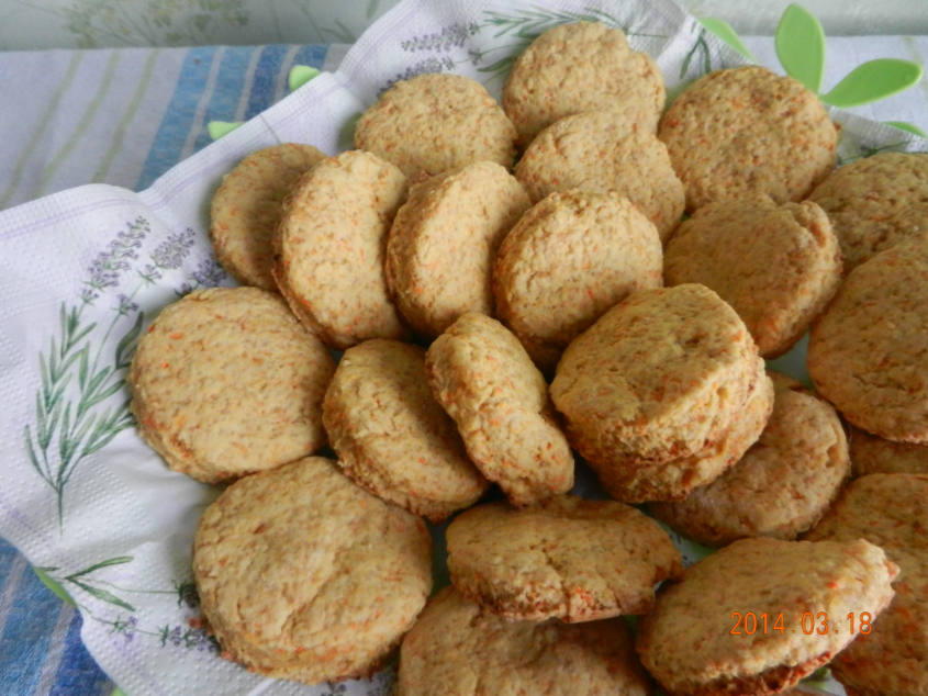Морковные печеньки