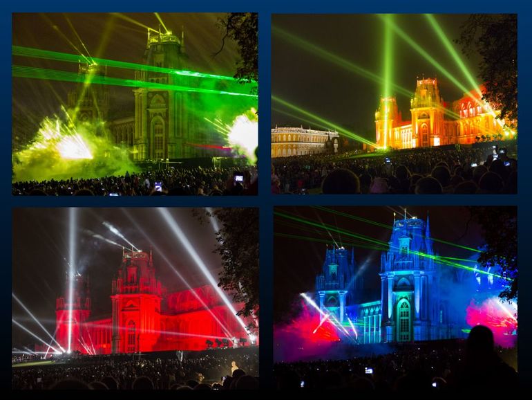 Лазерное шоу Круг Света в Царицино.