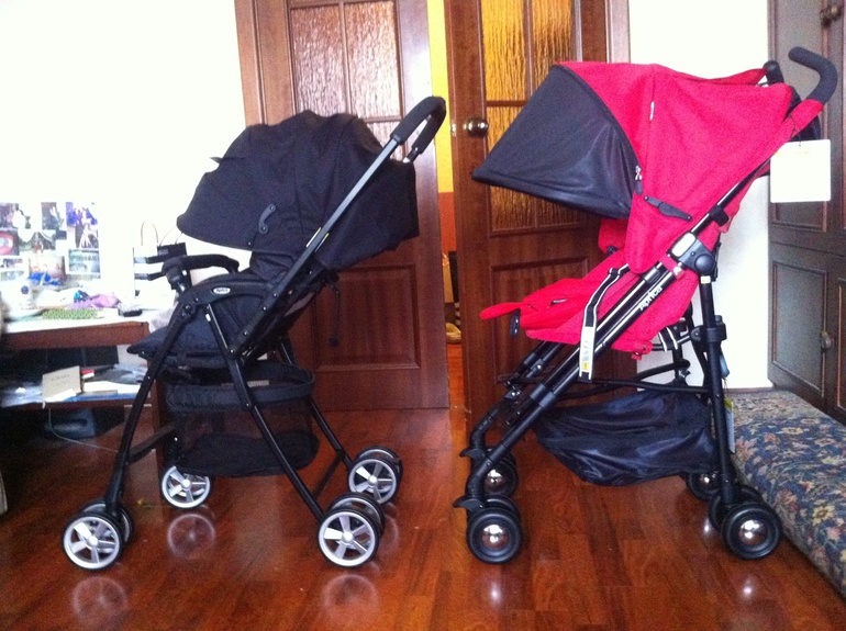 Bugaboo Bee +, Aprica Stick Plus, Aprica Air Ria сравнительные фото