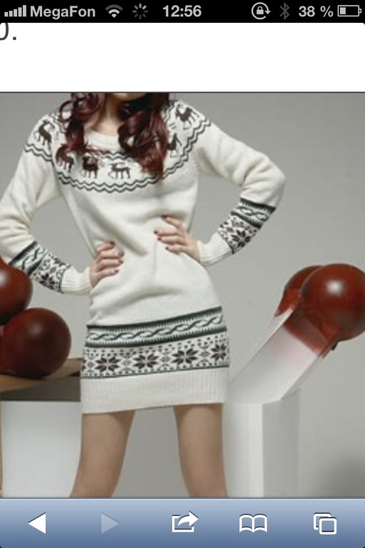 Ищу вязанное платье со снежинками