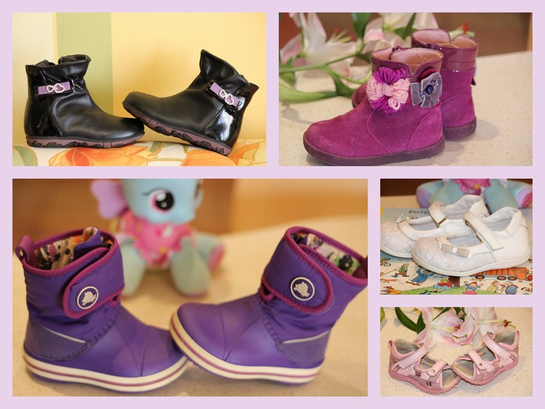 Crocs (С7), Капика (Kapika, разм.23), Minimen (разм.23), PrettyGirl (разм.23), Ridlcat (разм.23)