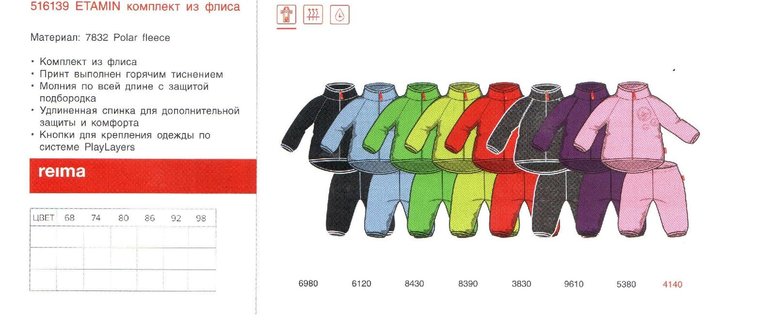 Reima сезон 14/15 свободный склад