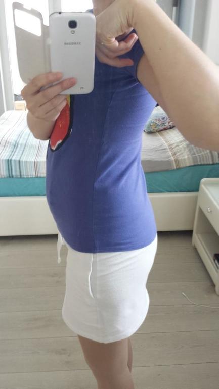 Животик на 21 неделе