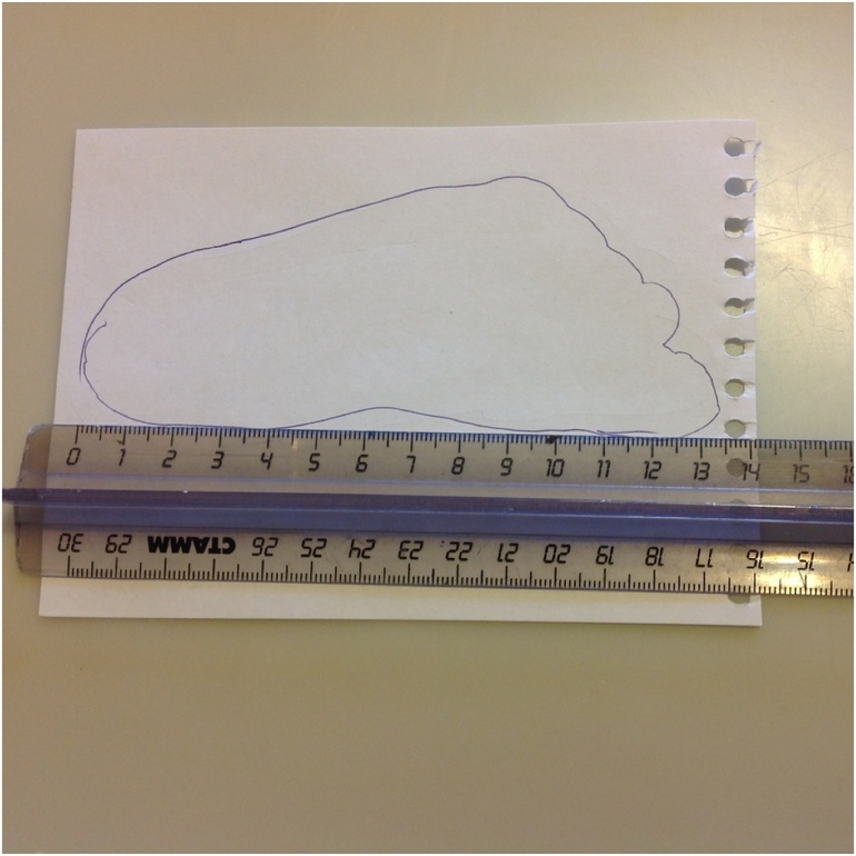 Представляете какой у нас сейчас размер ножки?