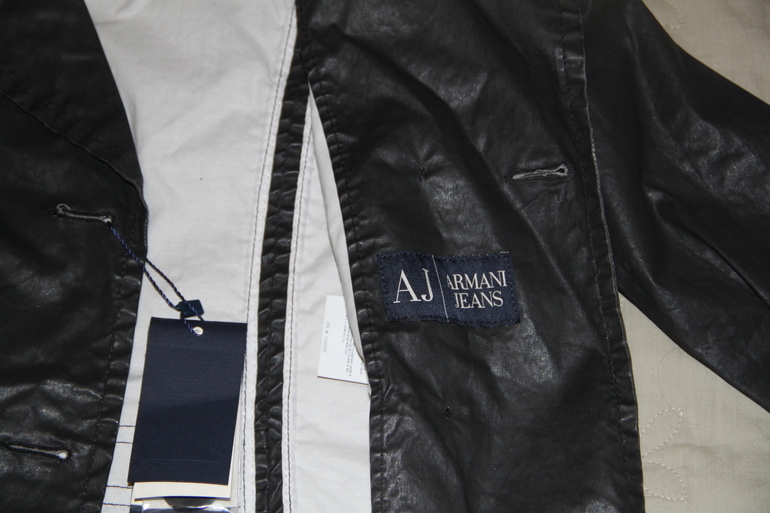 двубортный тренч Armani Jeans