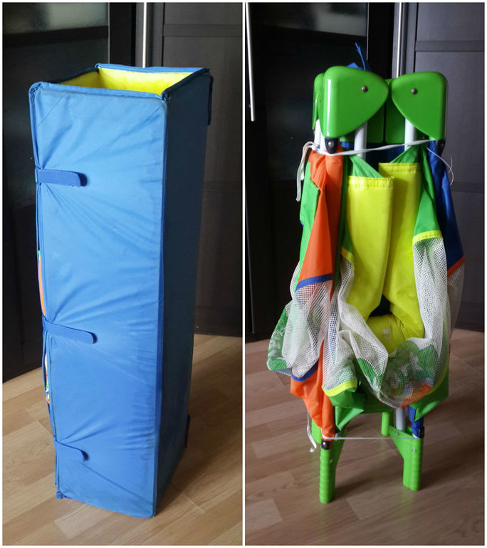 Большой квадратный складной манеж для двойни