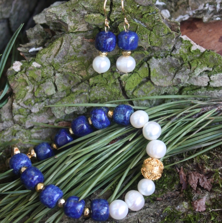 "Подснежник" браслет и серьги