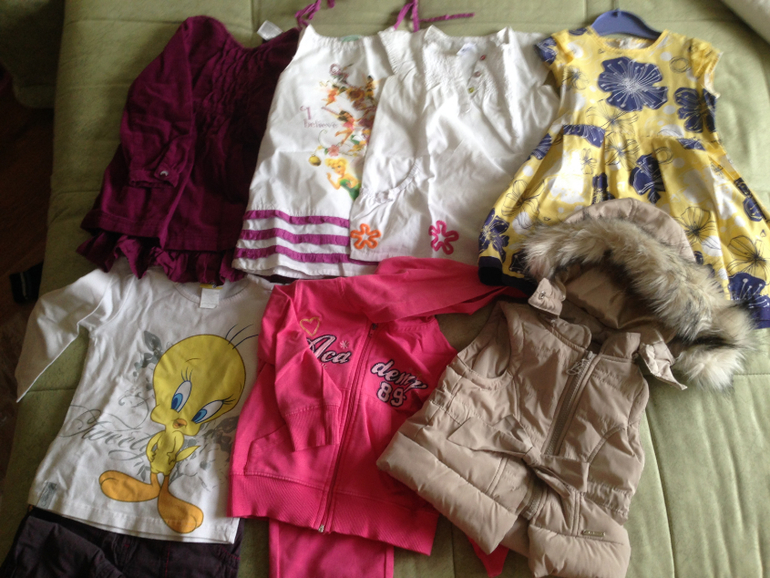 Большой пакут вещей на девочку 92-98