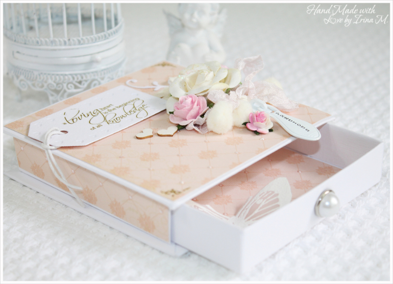 Свадебная коробочка для денежного подарка.