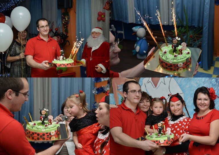 Анечке 3 годика-праздновали 3 дня) или в гостях у божьей коровки)