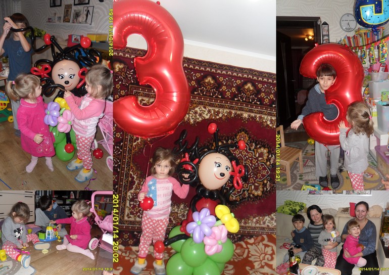 Анечке 3 годика-праздновали 3 дня) или в гостях у божьей коровки)