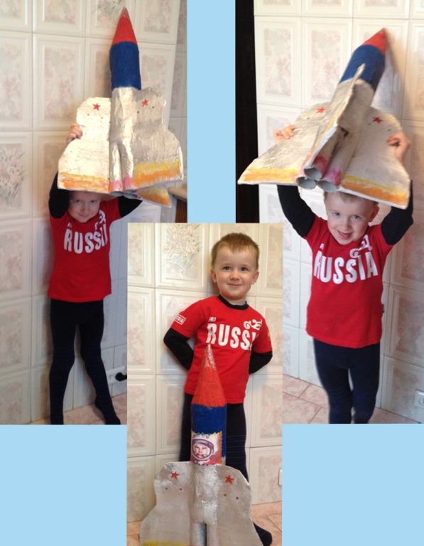 Космическая поделка в сад