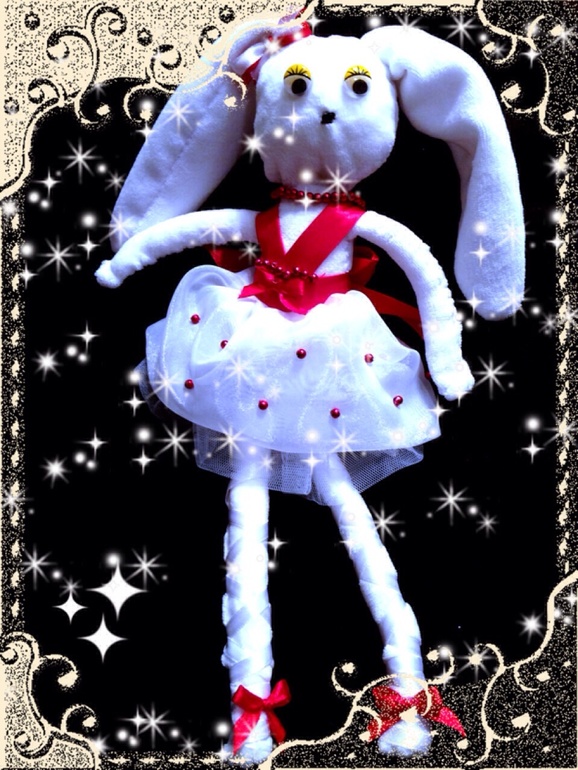 Анжелина - Балерина ... Или мой первый зайка, которого я сшила сама ...)))