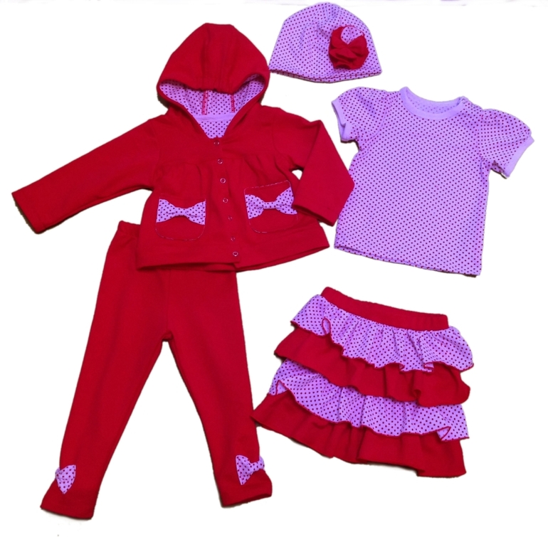 Наконец домучила. Наборчик из 5 вещей.