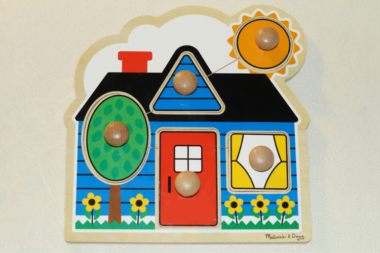 Наши деревянные игрушки 10 мес - до 1,7 . Часть 5 - рамки-вкладыши