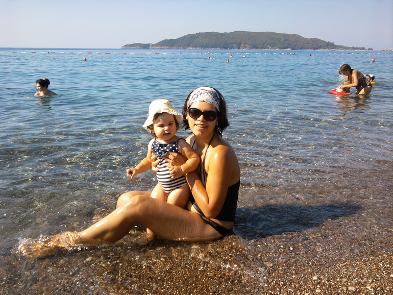 Черногория Рафаиловичи, сентябрь 2013 с ребенком 1год3мес