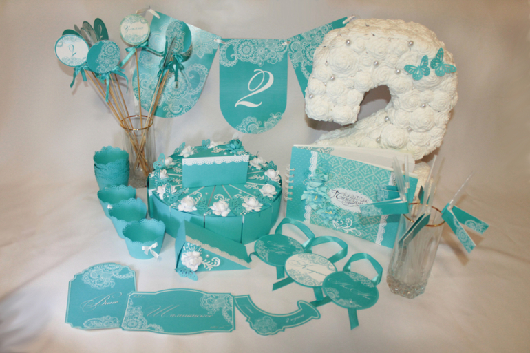 Бирюзовый набор