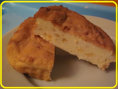 Творожная запеканка с яблоком.