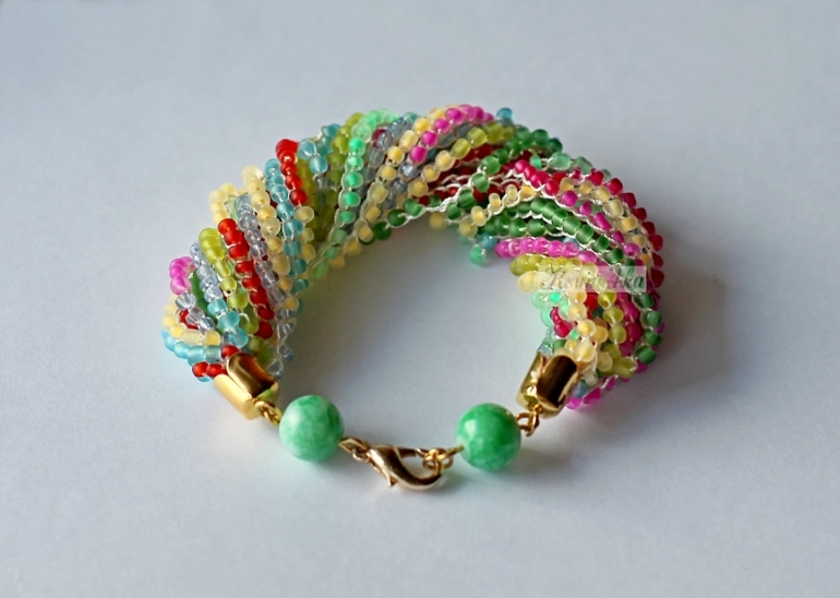 Браслеты из бисера. Продолжаю пополнять коллекцию)