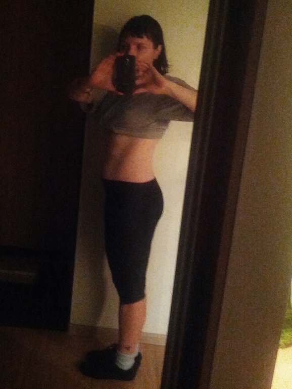 1,5 недели занятий по пресс за 6недель