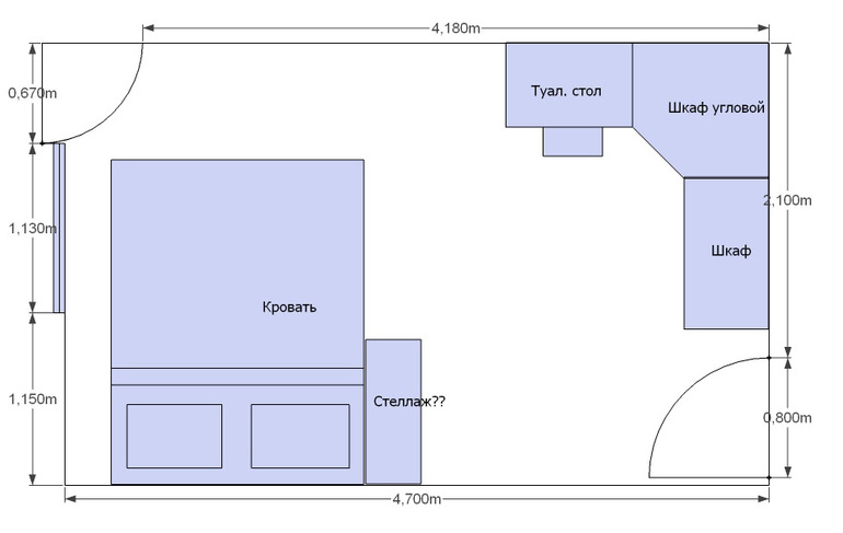 И снова про узкую спальню