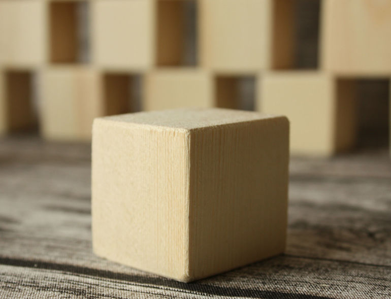 Кубики деревянные