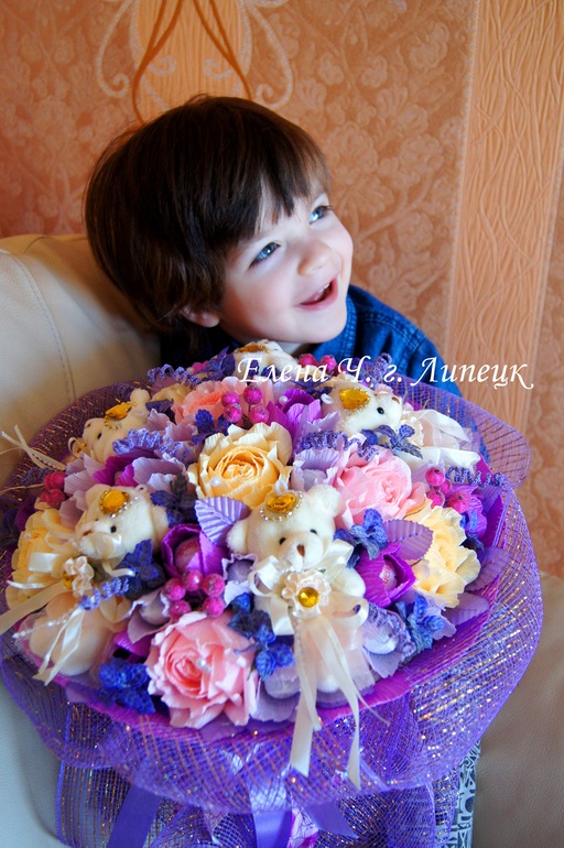 Большой, нежный букет для девочки 6ти лет