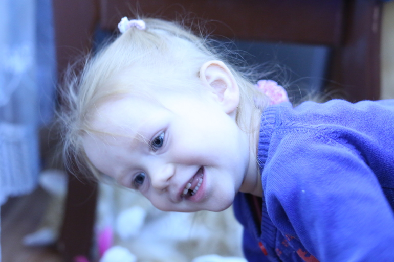 На выходных у бабушки)