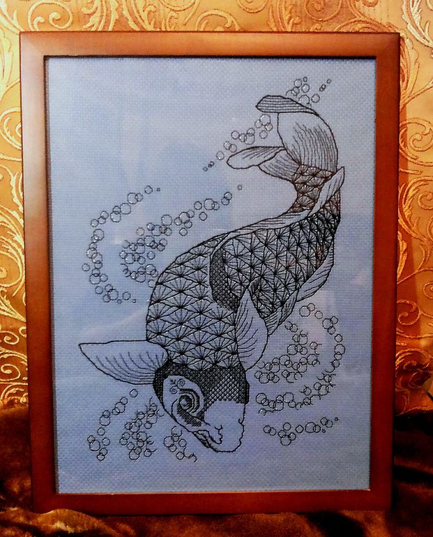 Рррррыба! Блэкворк или типа того)))