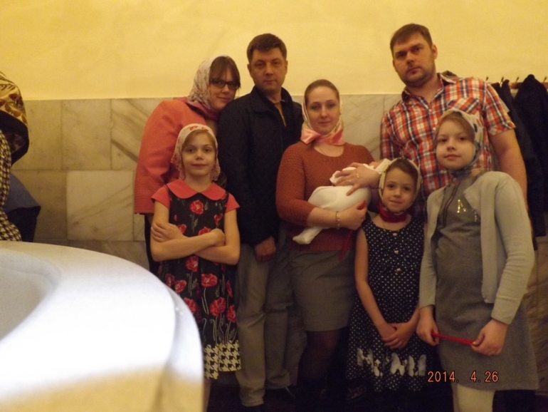 Покрестила свою конфетку!!!