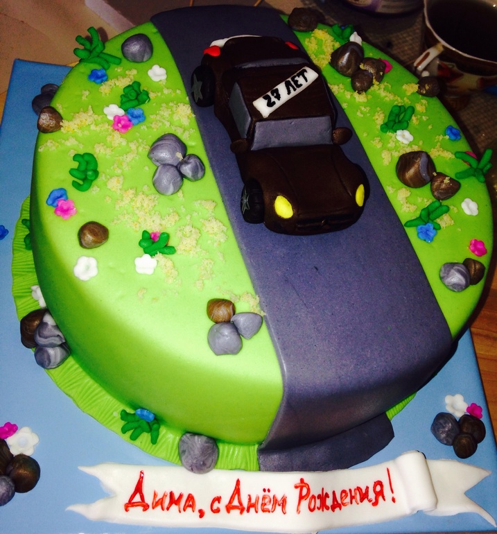 Тортик с машинкой