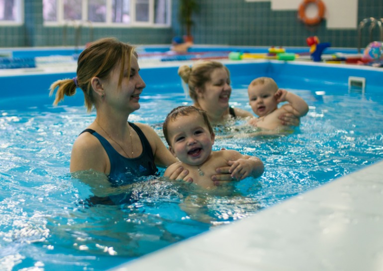 Наш первый заплыв