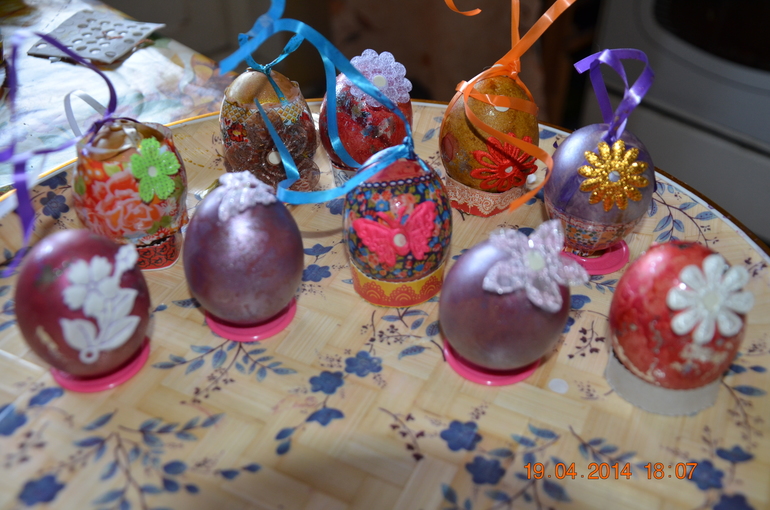 Наши куличи и яйца)