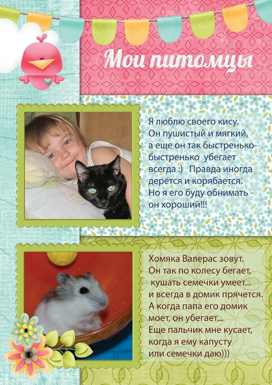 Портфолио в сад моей Маргаритке