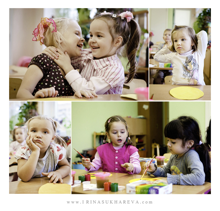 Один день из жизни в детском саду. Часть 1. Рисуем.