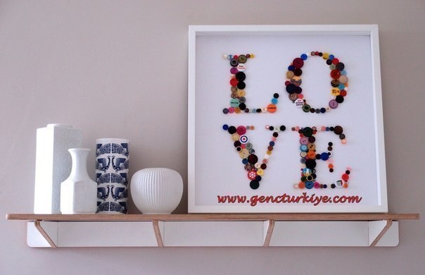 Новогодние (и не только) поделки из пуговиц