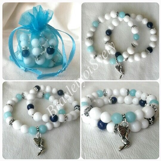 Браслеты с именами из натуральных камней