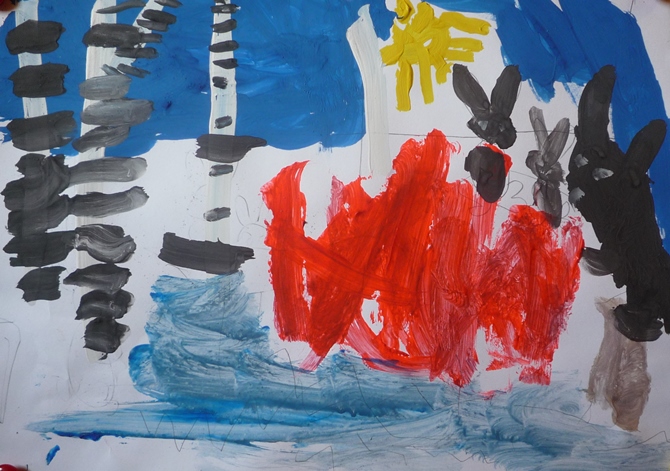 Яна и живопись (март-апрель 2014 г.)