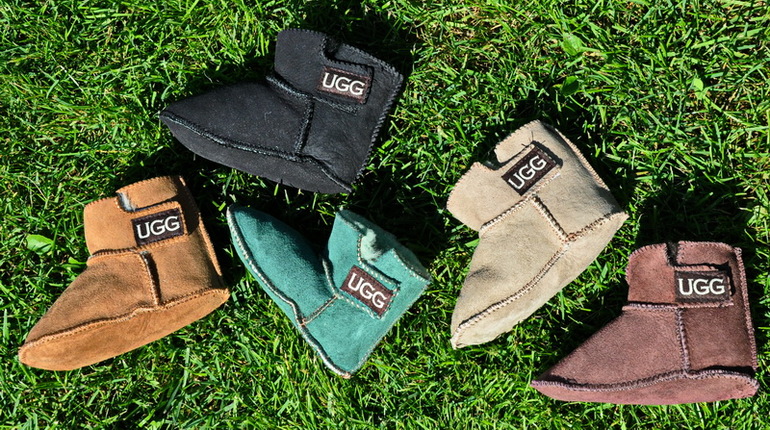 Маленькие Пинетки Угги - Мех и замша UGG из Australia